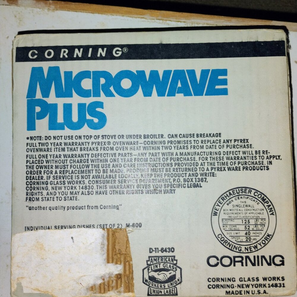 Corning Microwave Plus set of two dishes - Picture 2 of 2